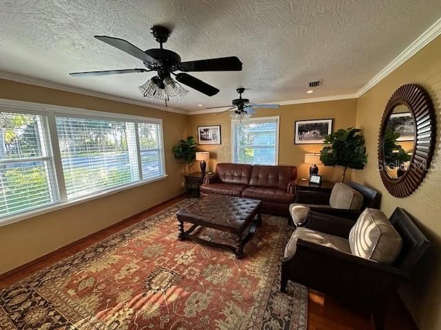 Living Room-large windows with beautiful water views