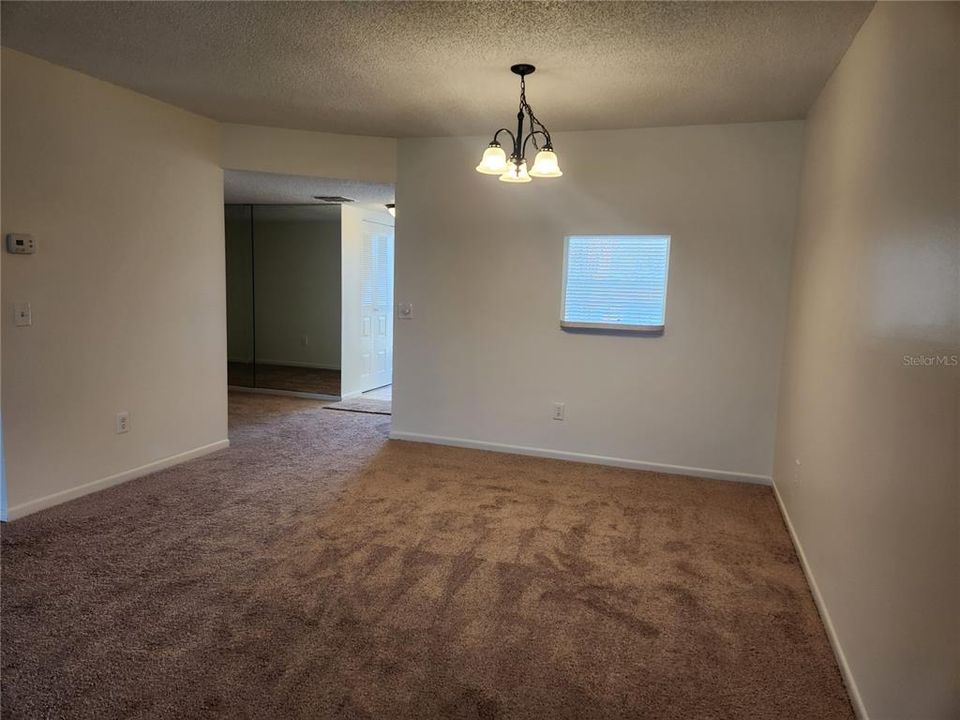 Dining room area is large enough for a big table and buffet.