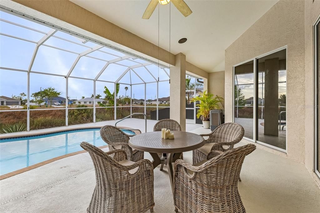 LARGE PATIO OVERLOOKING CANAL