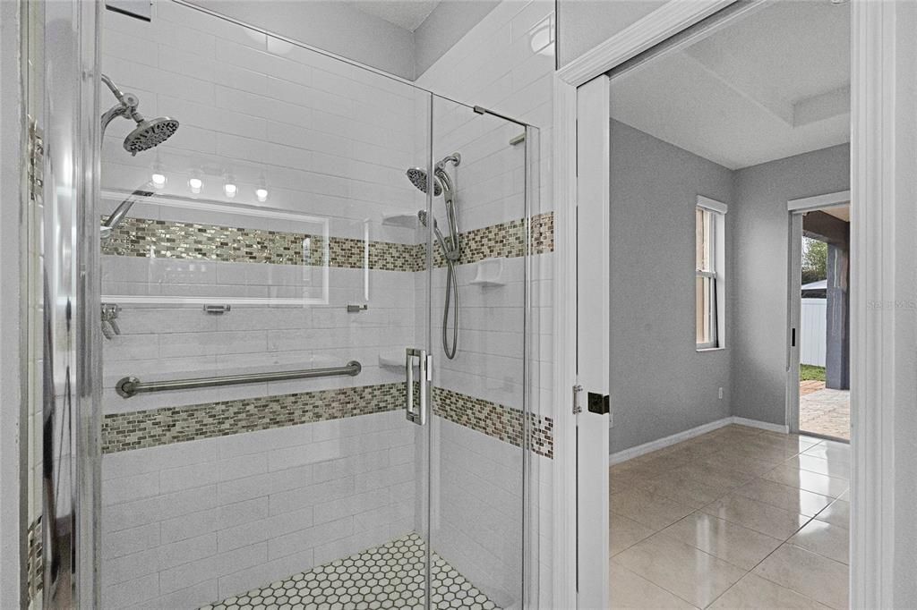 Shower in primary bath