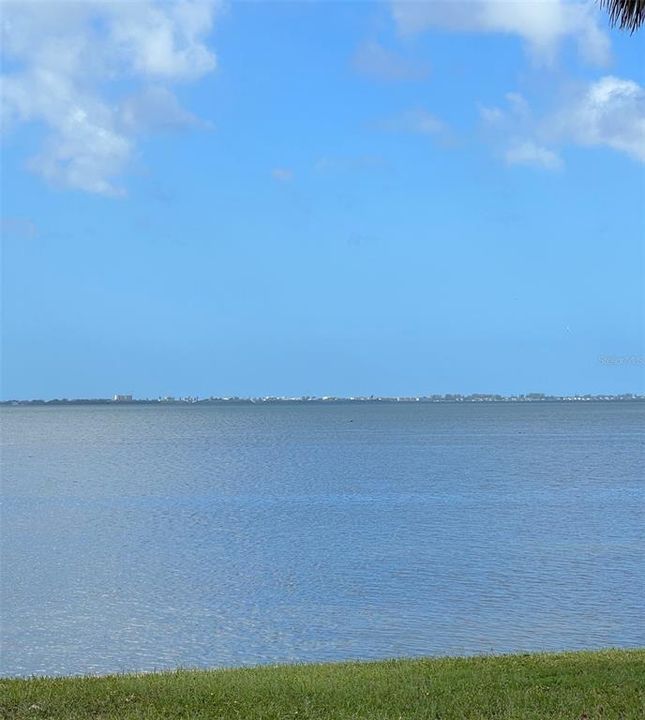 Sarasota Bay at the end of Suwanee Ave.