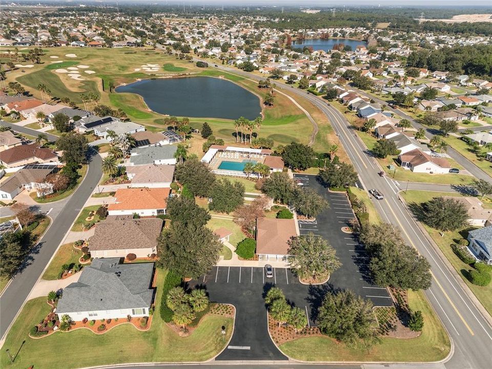 AERIAL - Looking North - Village of Amelia Pool and Postal Station, adjacent to Mallory Hill Championship GC