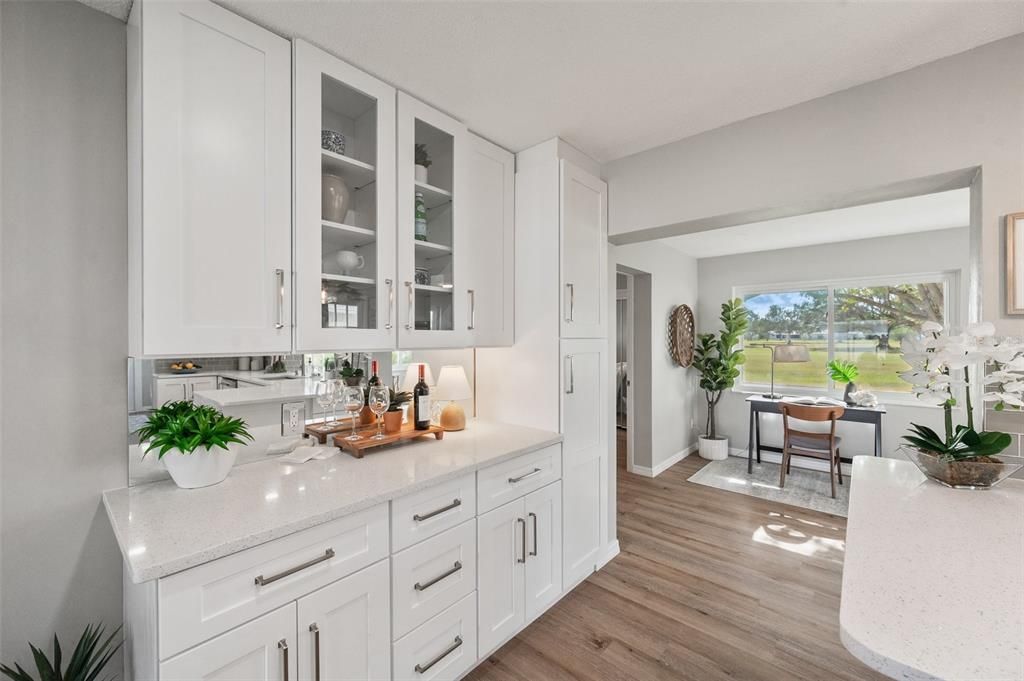 Kitchen additional dish and pantry cabinets