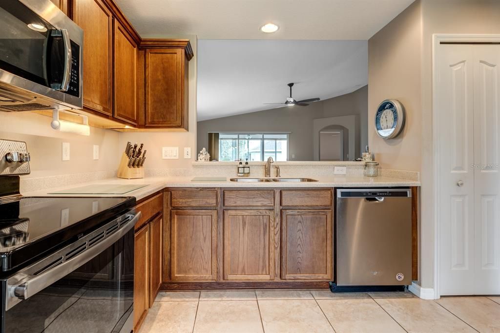 Kitchen Looking to Living Room