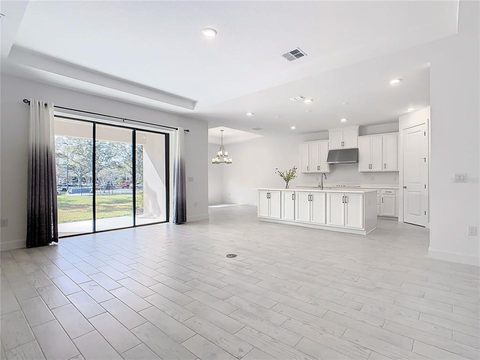 View from Great Room to Kitchen.