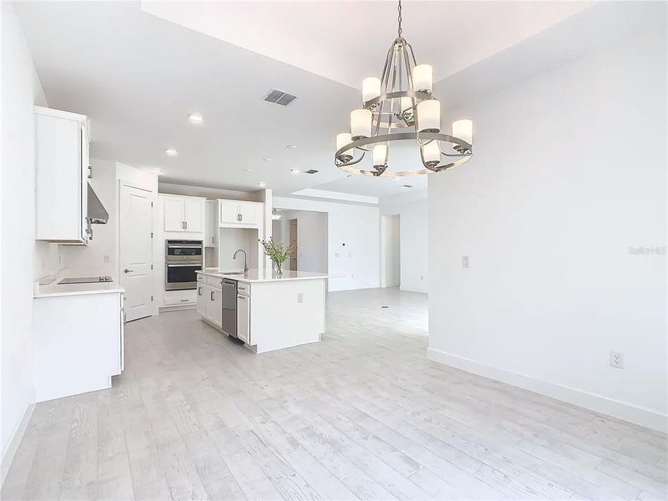 View from Dining area to Kitchen.