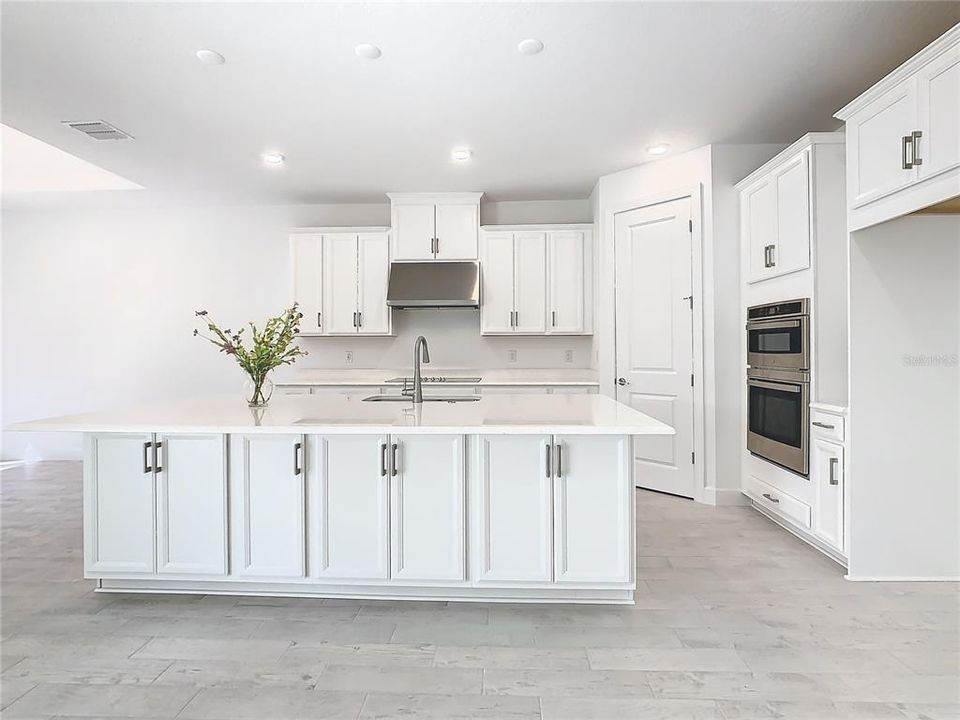 Additional cabinets with Cushion close doors under counter.