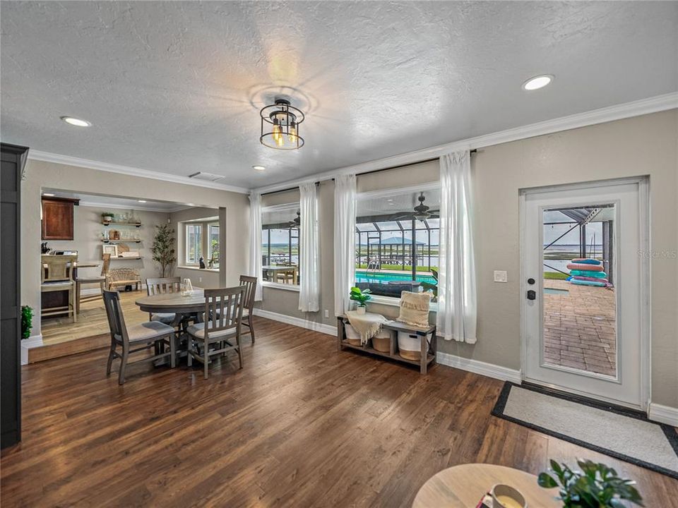 Family Room leading out to pool area