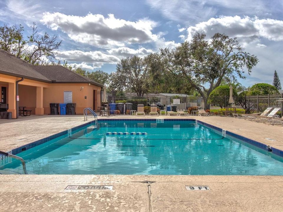 Always Crystal Clear and Heated Lakefront Pool, with Secured access