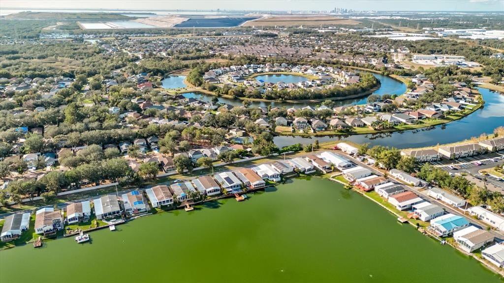 Aerial View to the Northwest From Beautiful and Private Lake Fantasia