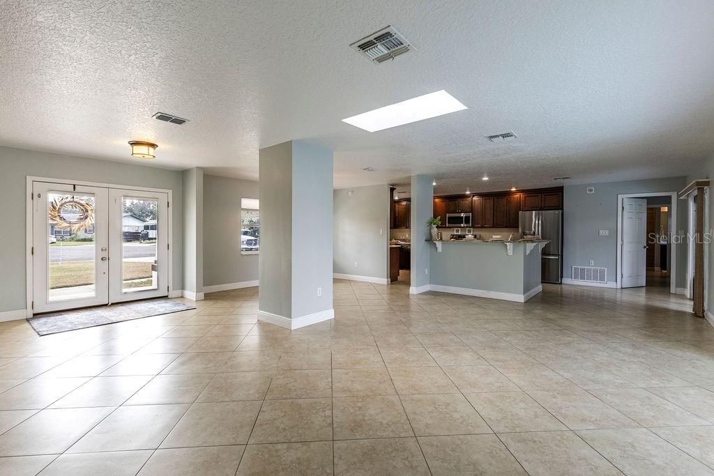 Living Area has a Skylight for Natural ambience!