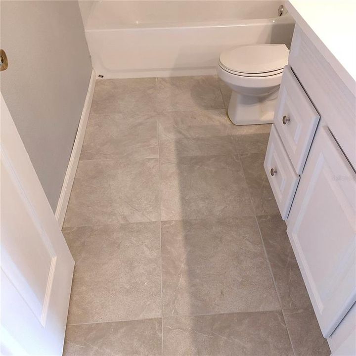 18in. tile, both baths