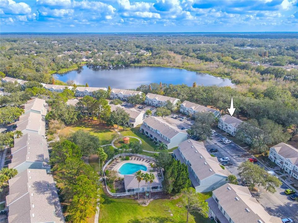 Overhead view of Townhouse.