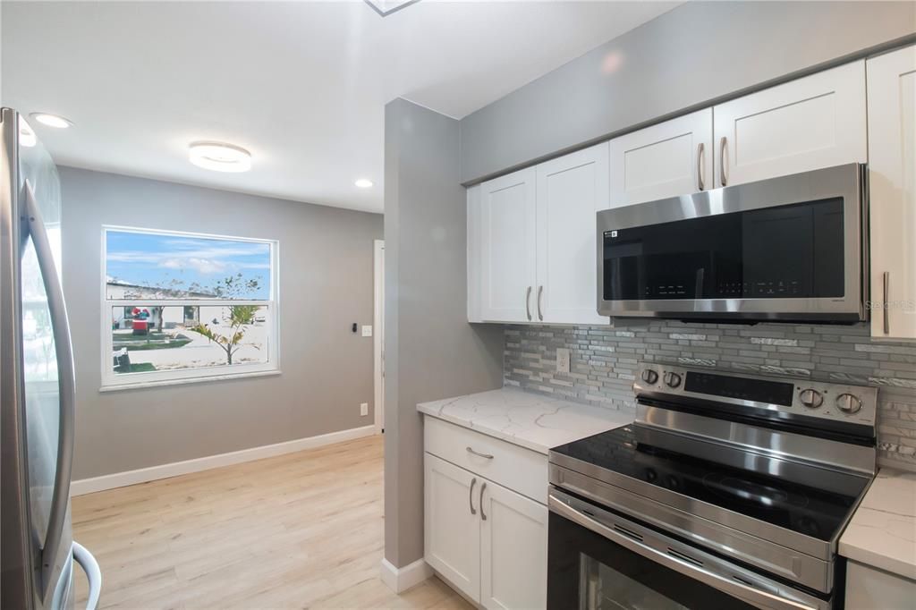 New stainless steel appliances