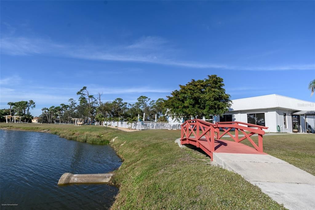 Clubhouse by the lake