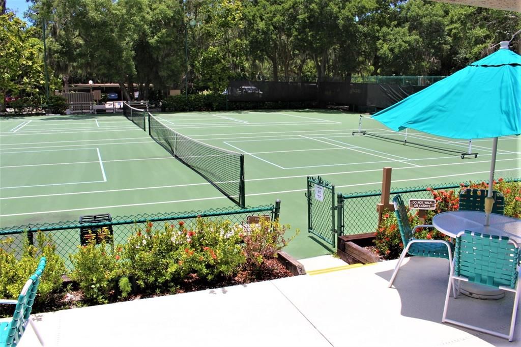 Pickleball and Tennis Courts on Property