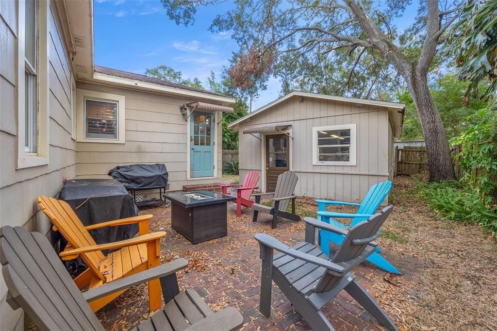 Fenced rear yard and Detached Garage