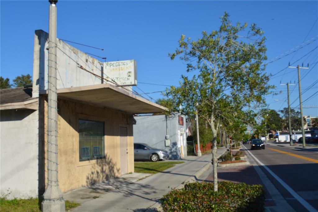 Driveway entrance off Historic  Goldsboro Blvd