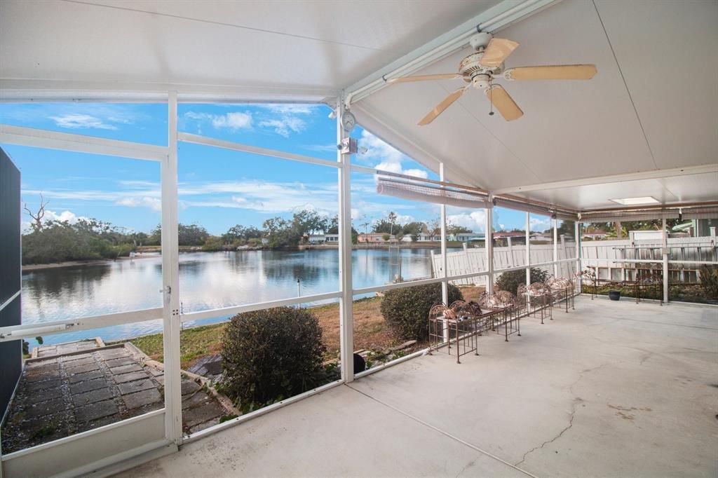 Large screened patio