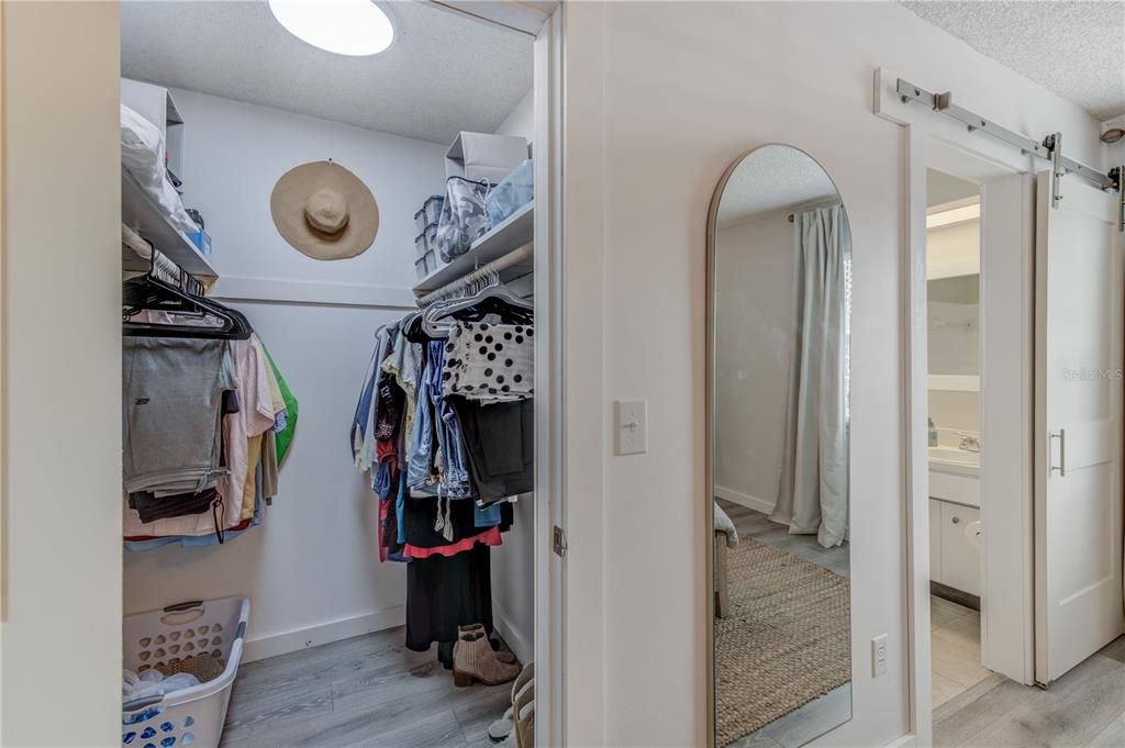 LARGE WALK-IN CLOSET IN PRIMARY BEDROOM