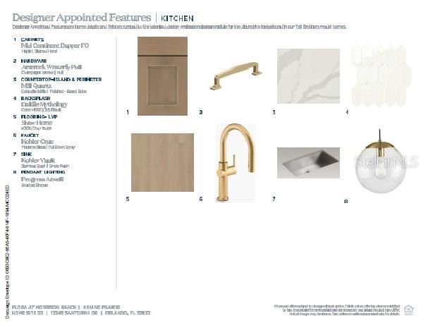 Professionally-selected interior design finishes