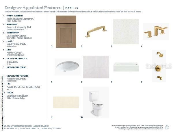 Professionally-selected interior design finishes