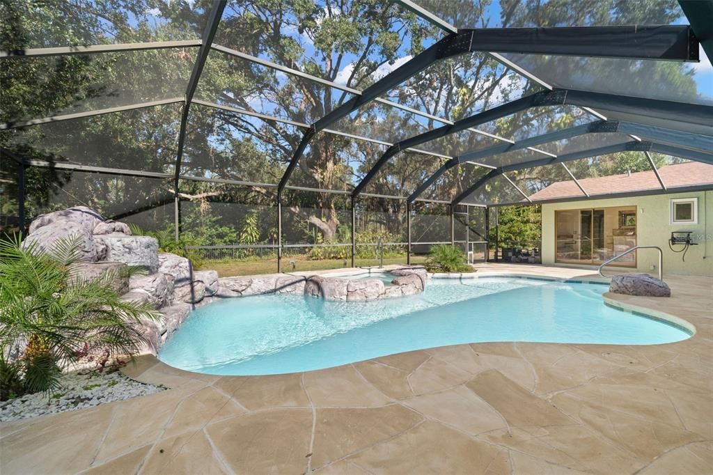 Pool with Waterfall