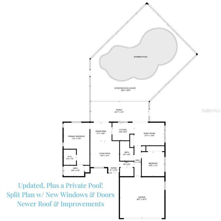 You'll love the spacious split & open plan~