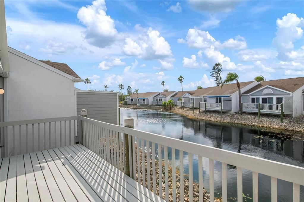 Open deck with waterfront views