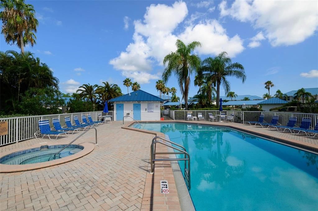 Community pool and hot tub