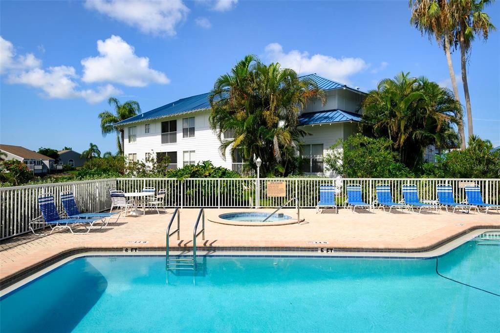 Community pool and hot tub