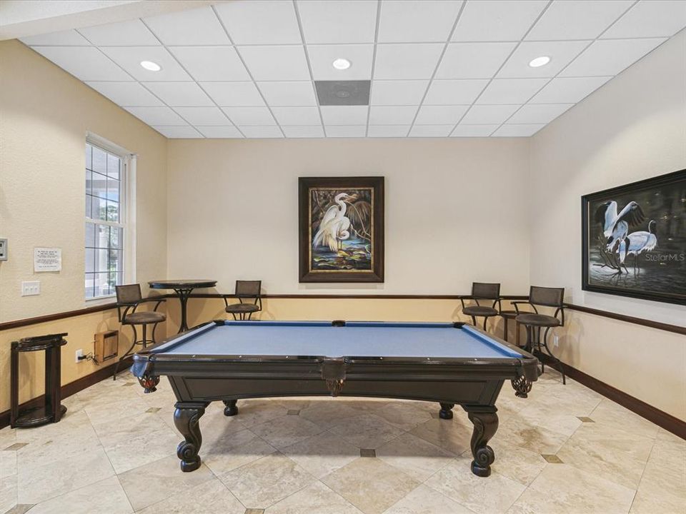 Pool Table in community center