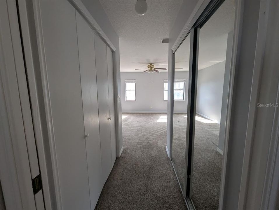 Primary bedroom closet area