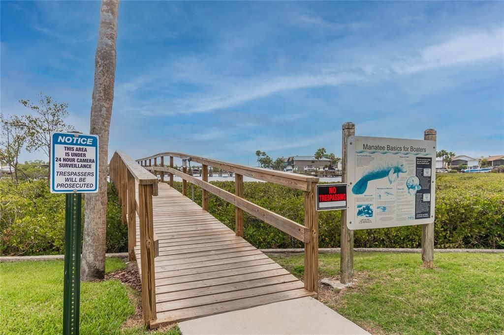 Boat Dock Entrance