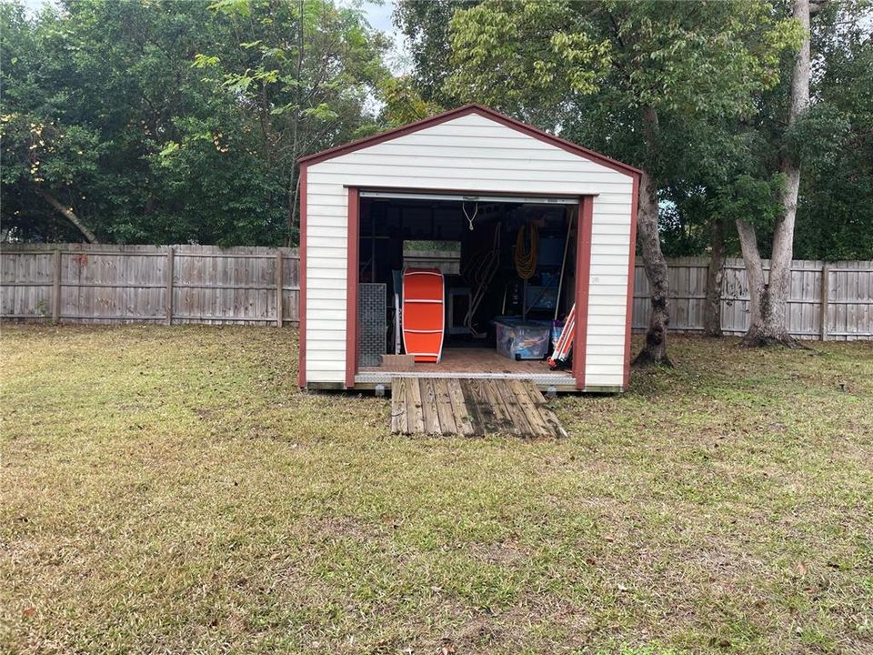 Shed Opened 11'x19'