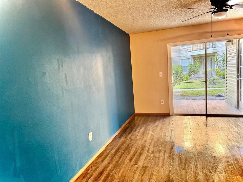 Family Room with large sliders for great light!