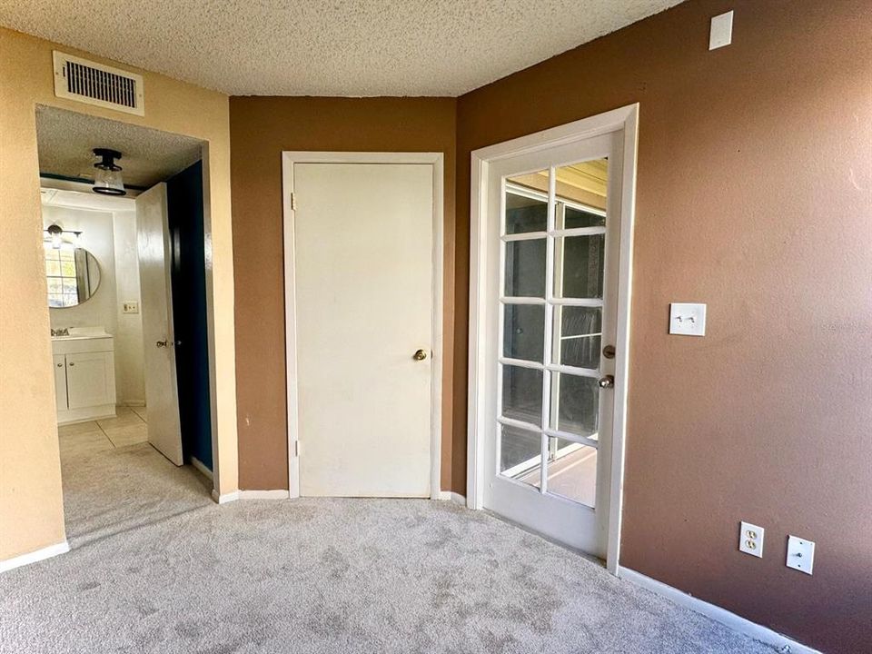 Primary Bedroom with direct access out to the patio!