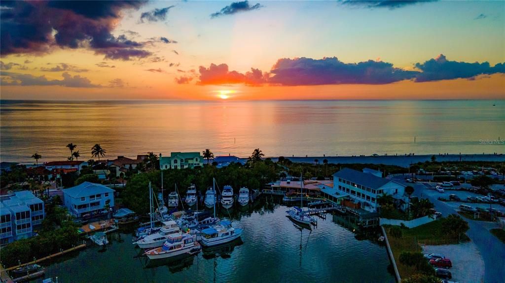 Sunset at the Englewood Harbor