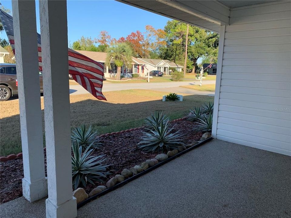 Front porch for sitting