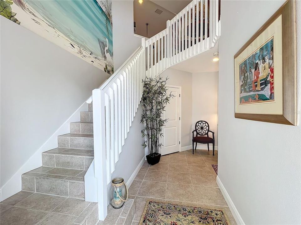 Striking entry and foyer