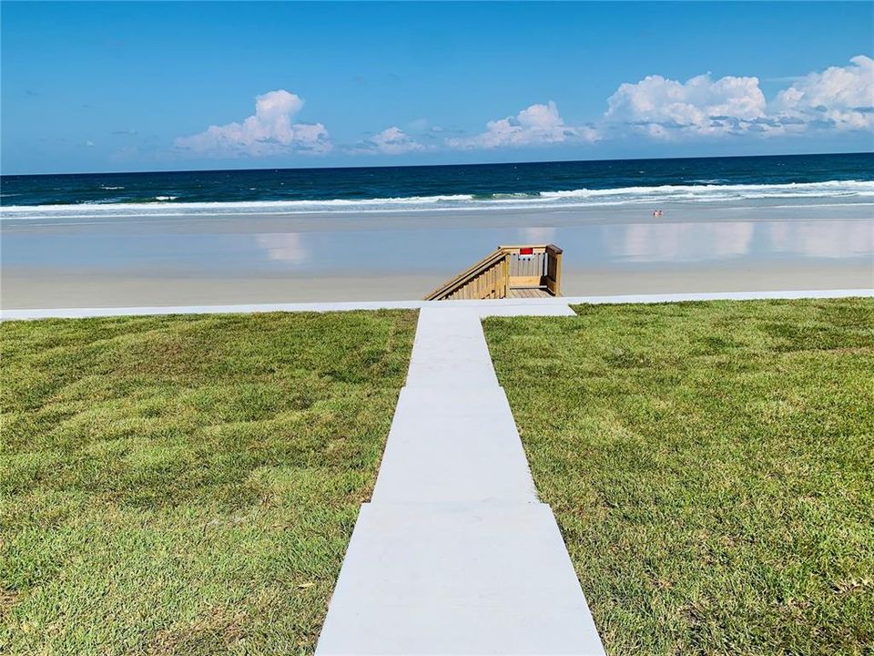 NEW CONCRETE WALK ACCESS TO THE BEACH