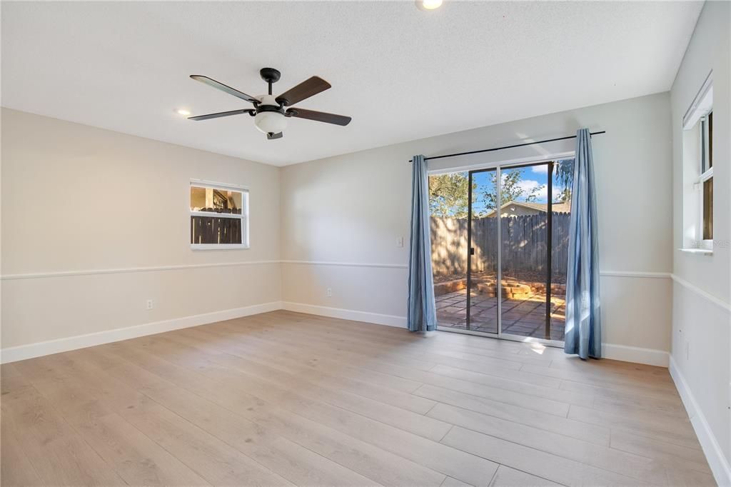 Fourth bedroom private entry