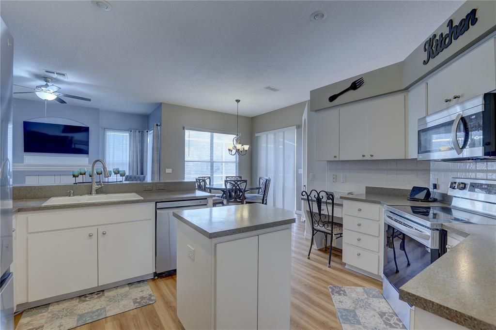 View of kitchen from hallway