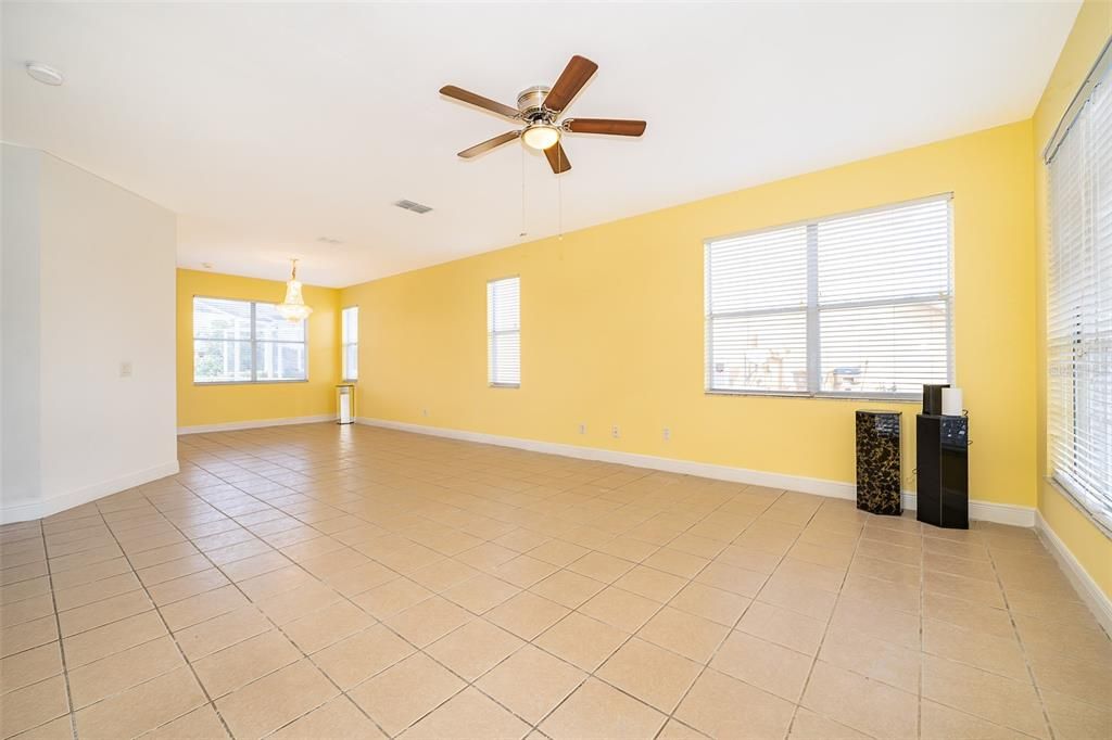 Formal living room and dining room