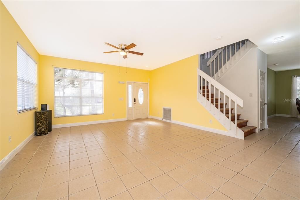 Front entry and formal living room