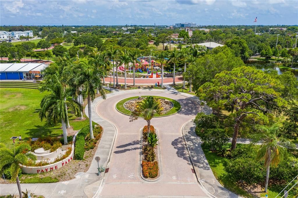 Aerial of Payne Park