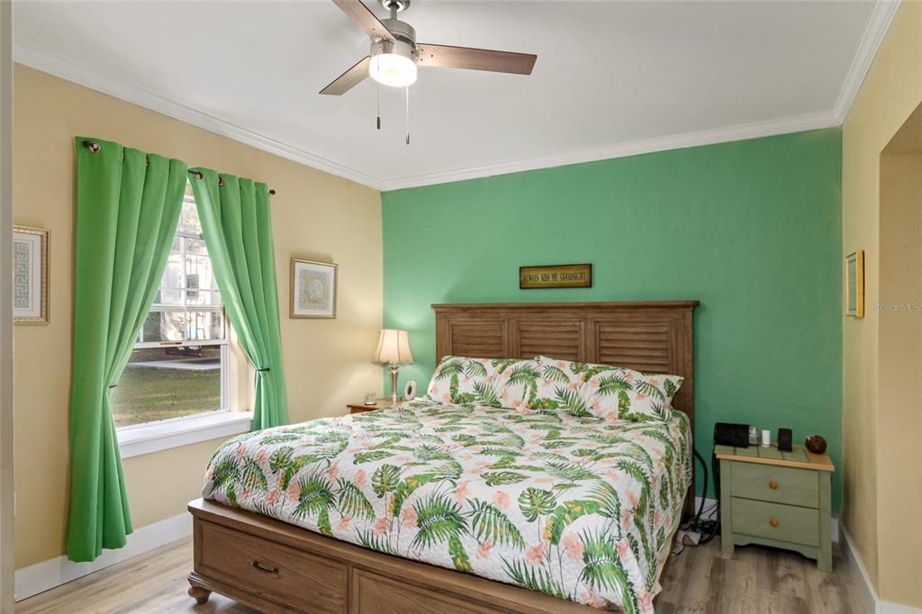 Large bedroom suite with bath and walk-in closet