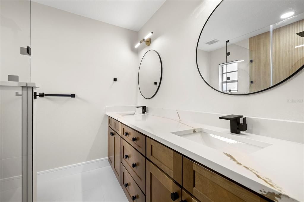 Master Bathroom is so pretty with every detail considered!