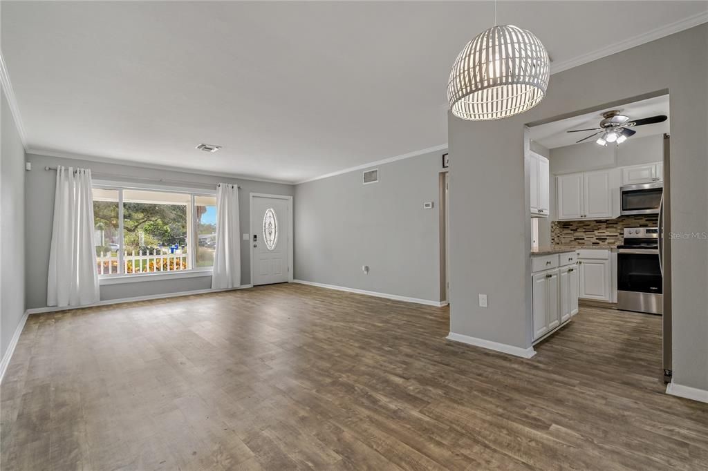 Dining and Living Room, Looking into Kitchen