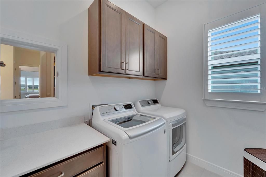 Laundry room with laundry chute